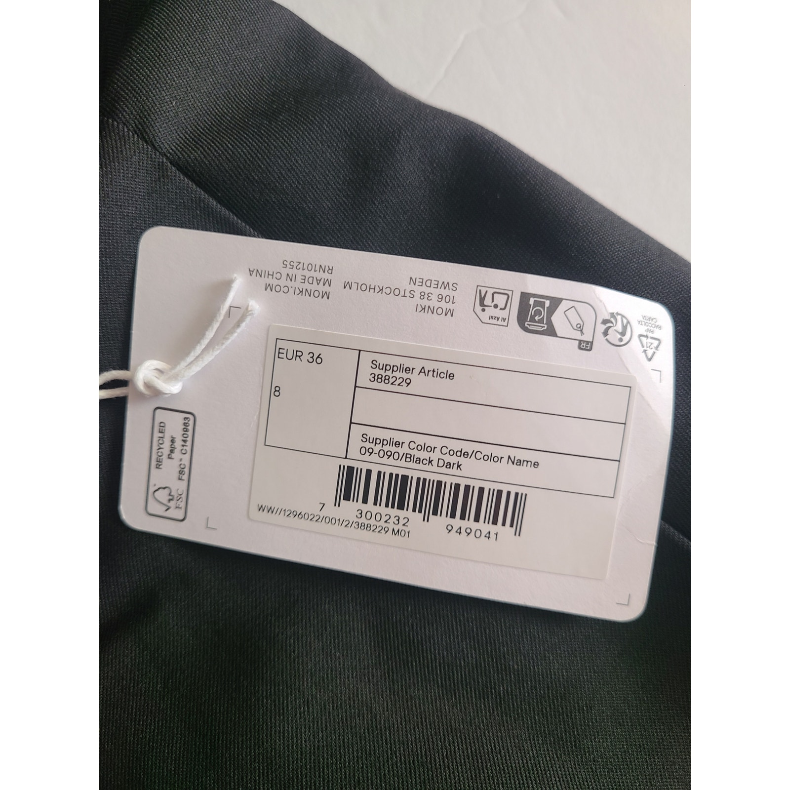 Monki Asymmetrical Pleated Mini Skirt Nwt Size 4 — image 8 of 8